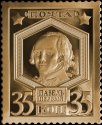 Life-size gold replica of stamp "Emperor Paul I�