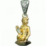 Golden pendant Virgo