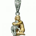 Golden pendant Aires