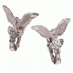 Golden earrings Doves