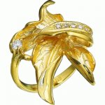 Golden ring Maple leaf