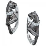 Golden earrings Black panther