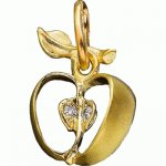 Golden pendant Paradise apple