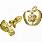 Golden earrings Paradise apple