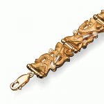 Golden bracelet Elephants