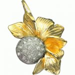 Golden ring Sunny pendant