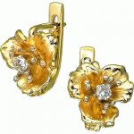 Golden earrings Sunny meadow