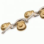 Golden bracelet Snails