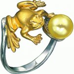Golden ring Frog