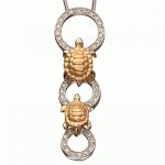 Golden pendant Tortoises