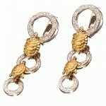 Golden earrings Tortoises