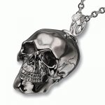 Silver pendant Eternity black