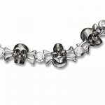 Silver bracelet Eternity black