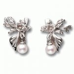 Silver earrings Rain drops