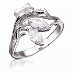 Silver ring Meadow fantasy