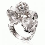 Silver ring Elephants