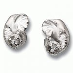 Silver earrings Elephants