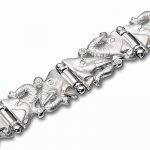 Silver bracelet Elephants