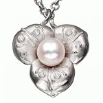 Silver pendant Inflorescence